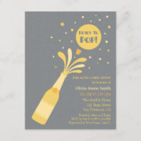 Modern Champagne Ready to Pop Baby Shower