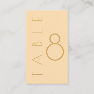 Modern Champagne Tonal Wedding Place Card
