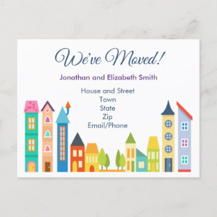 Modern Change of Address Announcement Postcard