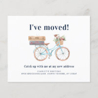 Modern Change of Address Moving Announcement Card