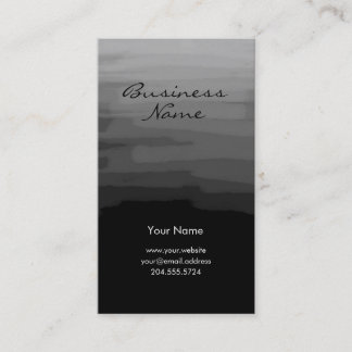 Modern Charcoal Black Business Card