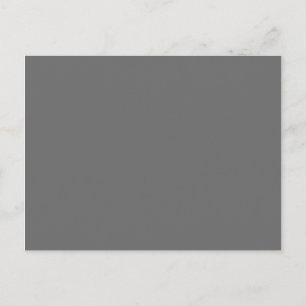 Modern Charcoal Grey Blank Postcard