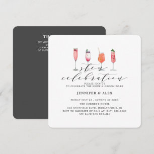 Modern Charcoal Grey Sten Celebration Invitation