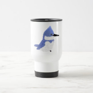 Modern charming belted kingfisher travel mug
