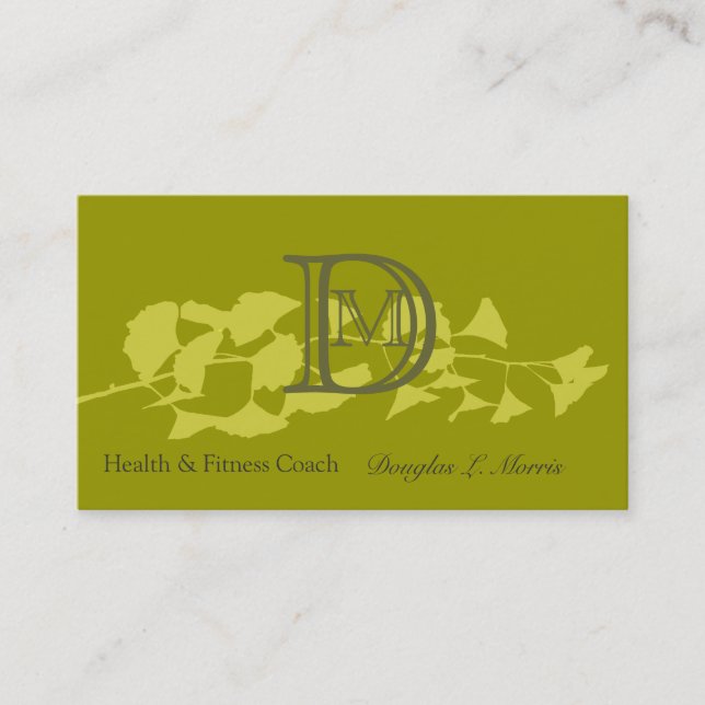 Modern Charming Elegant Nature Branch Business Card (Front)