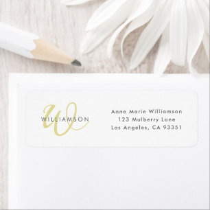 Modern Chartreuse Script Monogram