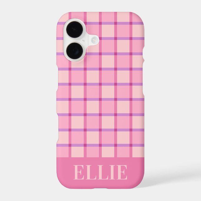 Modern Checker Pink Purple Custom (Back)