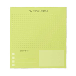 Modern Cheerful Brain Dump (Editable Text) Notepad