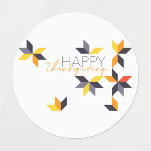 Modern, cheerful design of Happy Thanksgiving