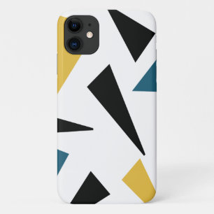 Modern, cheerful, fun, vibrant geometric pattern iPhone 11 case