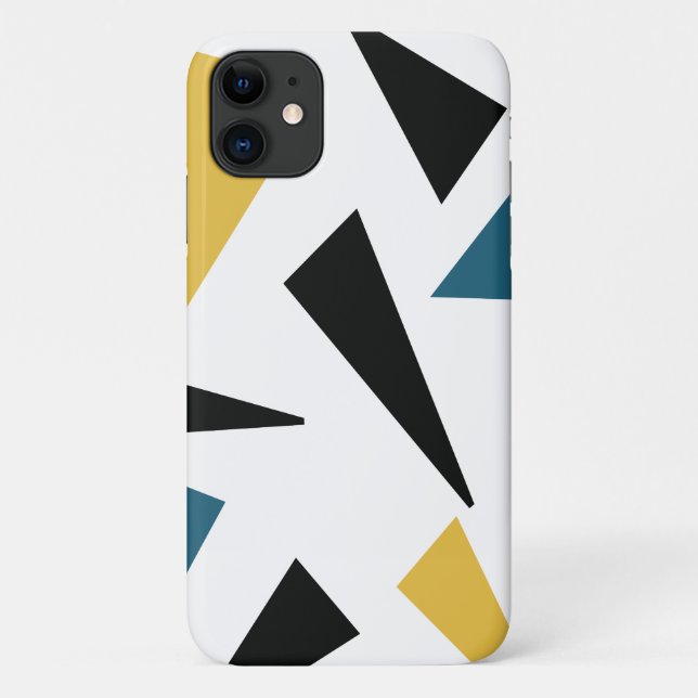 Modern, cheerful, fun, vibrant geometric pattern Case-Mate iPhone case (Back)
