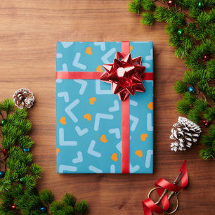 Modern Cheerful Joyful Gift Any Age Birthday Wrapping Paper