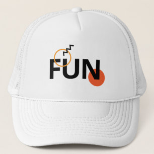 Modern, cheerful, lively, cool, trendy design Fun Trucker Hat
