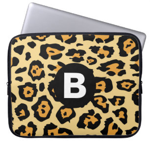 Modern Cheetah Spots Pattern Laptop Sleeve