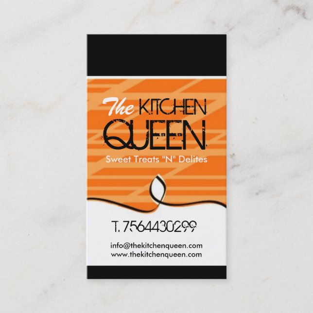 Modern Chef Business Cards (Front)