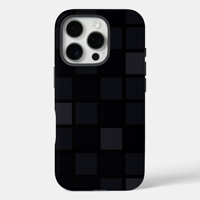 Modern Chequered Pattern Case-Mate iPhone Case (Back)