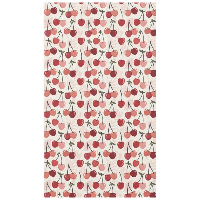 Modern Cherry Pattern Tablecloth (Front)