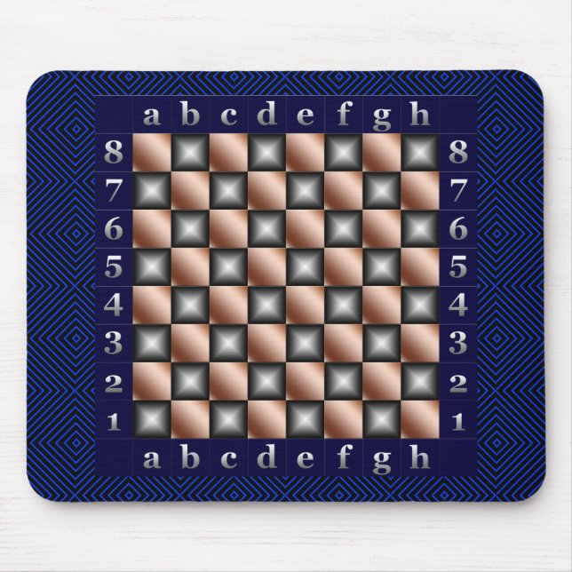 Modern Chess Table Mouse Mat (Front)