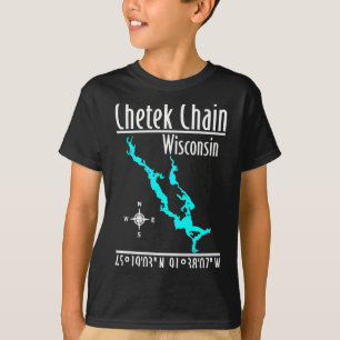 Modern chetek chain of lakes - wisconsin T-Shirt