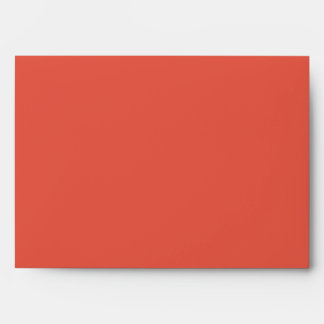 Modern Chevron Coral/Navy Wedding Envelope