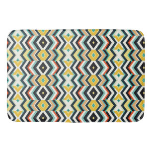 modern chevron Geometric pattern Bath Mat