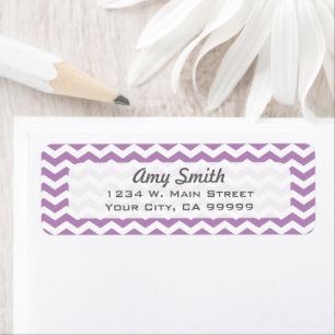 Modern Chevron Pattern Lavender Purple Zigzag