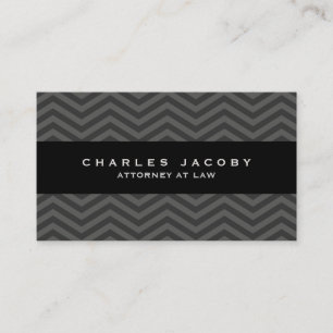 Modern Chevron Professional Male Business Card