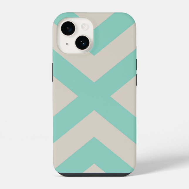 Modern Chevron Stripe iPhone Case (Back)