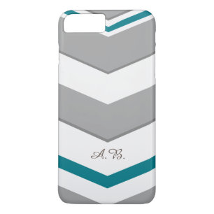 Modern Chevron with any Colour Detail Initials iPhone 8 Plus/7 Plus Case