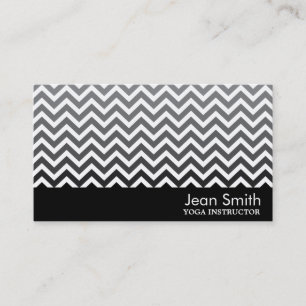 Modern Chevron Yoga instructor Business Card
