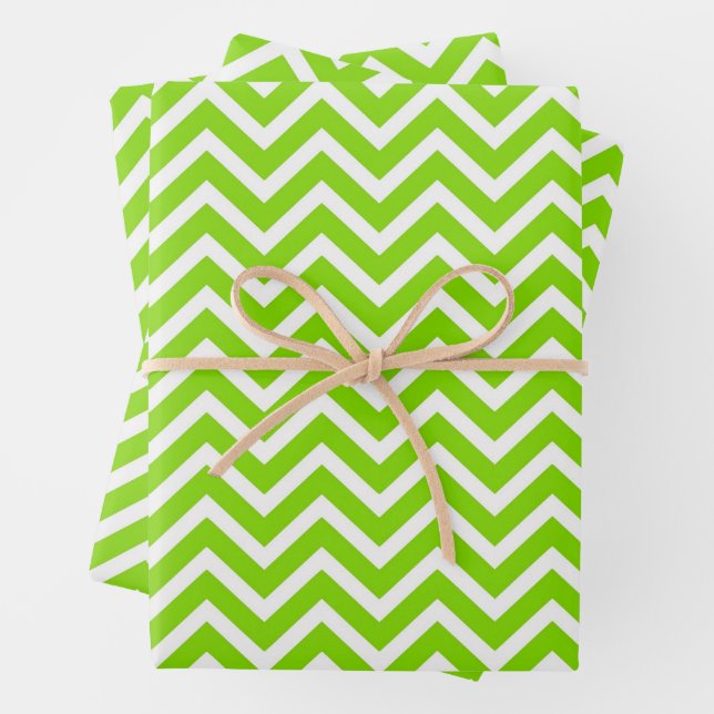 Modern Chevron Zigzag Seamless Pattern Wrapping Paper Sheet (In situ)