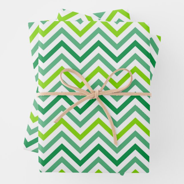Modern Chevron Zigzag Seamless Pattern Wrapping Paper Sheet (In situ)