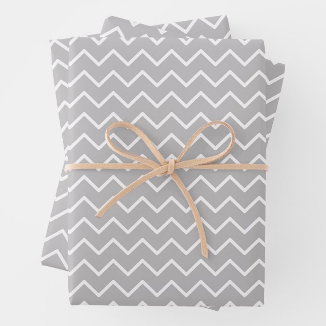 Modern Chevron Zigzag Seamless Pattern Wrapping Paper Sheet (In situ)
