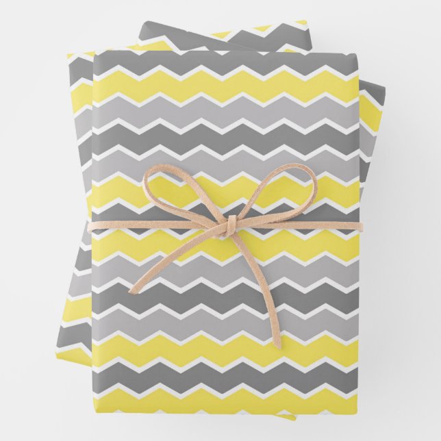 Modern Chevron Zigzag Seamless Pattern Wrapping Paper Sheet (In situ)