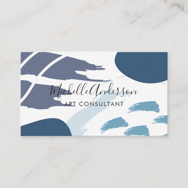 Modern Chic Abstract Business Card (Front)