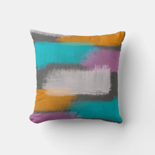 modern chic abstract colourful artistic cushion