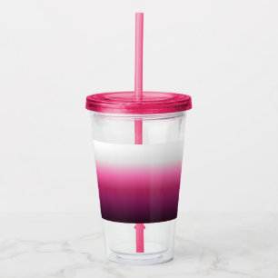modern chic abstract magenta burgundy maroon ombre acrylic tumbler