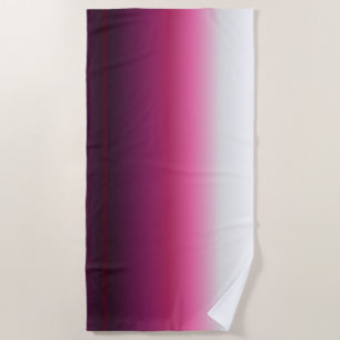 modern chic abstract magenta burgundy maroon ombre beach towel