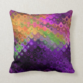 Modern Chic Abstract Peacock Feathers Cushion
