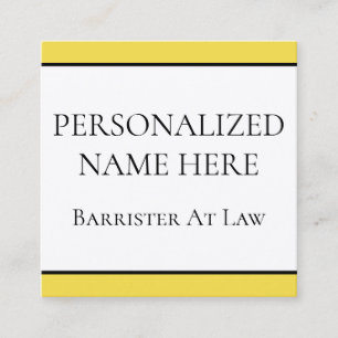 Modern & Chic Barrister At Law Business Card