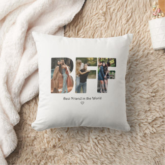 Modern Chic BFF Photo Collage Besties Cushion