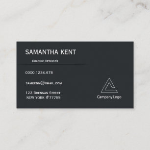 Modern chic black and burgundy business card
