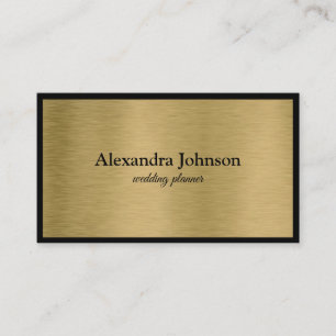 Modern Chic Black and Gold Foil Luxury Business Ca Business Card