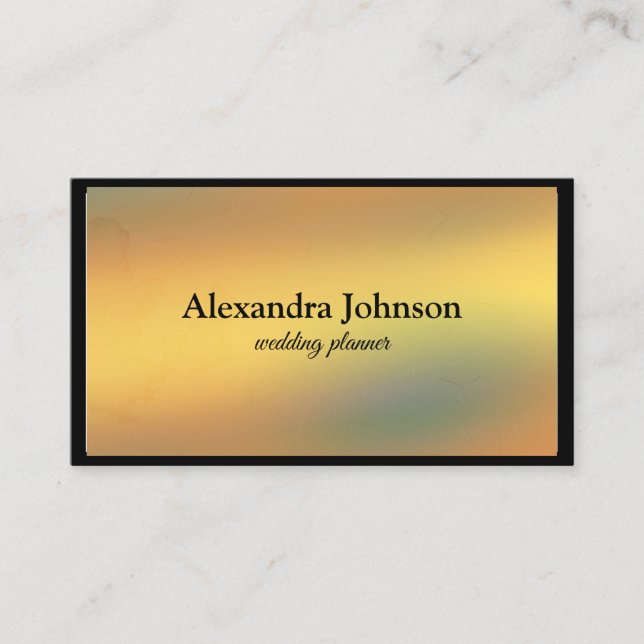 Modern Chic Black and Gold Foil Luxury Business Ca Business Card (Front)