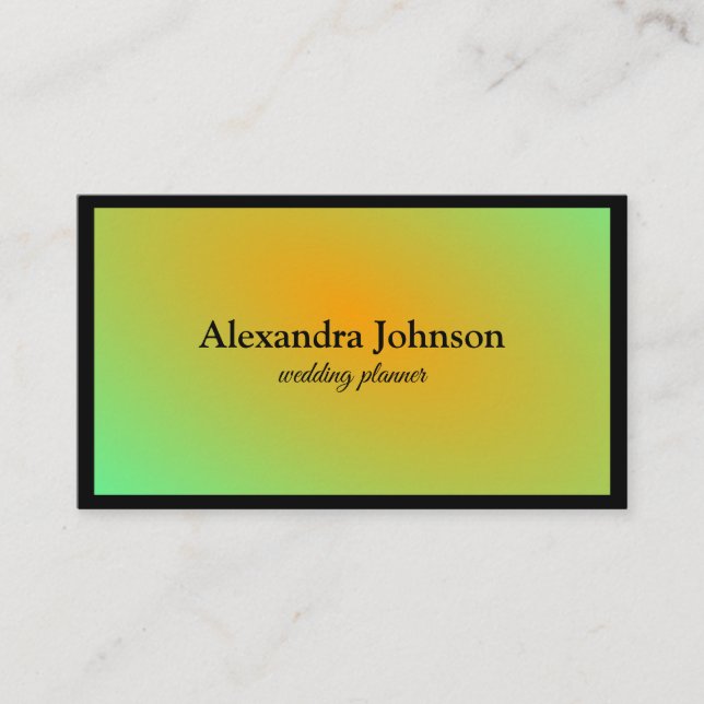 Modern Chic Black and Gold Foil Luxury Business Card (Front)
