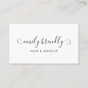 Modern Chic Black White Business Card