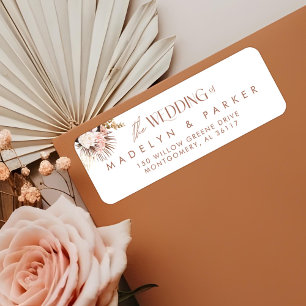 Modern Chic Bohemian Watercolor Floral Wedding