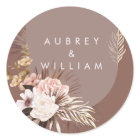 Modern Chic Bohemian Watercolor Floral Wedding