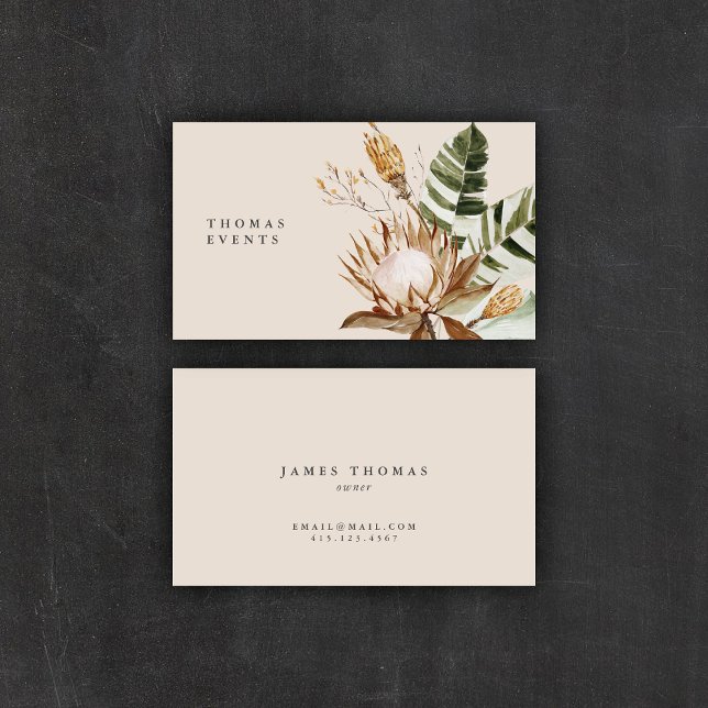 Modern Chic Boho Floral | Business Cards (Creator Uploaded)