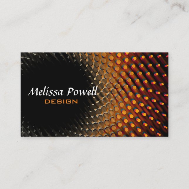 modern chic business card template double sided (Front)